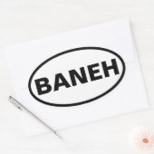 VIUR Baneh Ovaler Aufkleber (Umschlag)