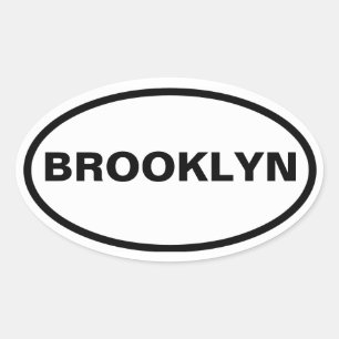 VIUR Brooklyn Ovaler Aufkleber