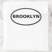 VIUR Brooklyn Ovaler Aufkleber (Tasche)