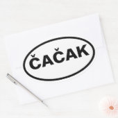 VIUR Čačak Ovaler Aufkleber (Umschlag)