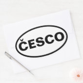 VIUR Česko Ovaler Aufkleber (Umschlag)