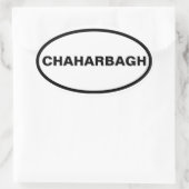 VIUR Chaharbagh Ovaler Aufkleber (Tasche)