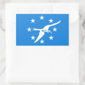VIUR Corpus Christi Flag Rechteckiger Aufkleber (Tasche)