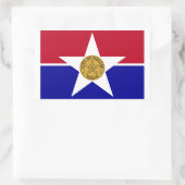 VIUR Dallas Flag Rechteckiger Aufkleber (Tasche)