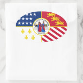 VIUR Detroit Ovaler Aufkleber (Tasche)