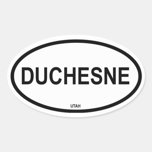 VIUR Duchesne Ovaler Aufkleber (Vorderseite)