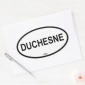 VIUR Duchesne Ovaler Aufkleber (Umschlag)