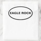 VIUR Eagle Rock Ovaler Aufkleber (Tasche)