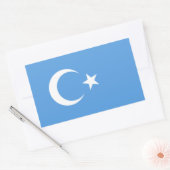 VIUR East Turkestan Uyghur Flag Rechteckiger Aufkleber (Umschlag)