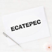 VIUR Ecatepec Ovaler Aufkleber (Umschlag)