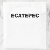VIUR Ecatepec Ovaler Aufkleber (Tasche)
