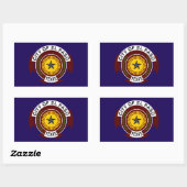 VIUR El Paso Flag Rechteckiger Aufkleber (Blatt)