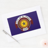 VIUR El Paso Flag Rechteckiger Aufkleber (Umschlag)
