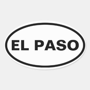 VIUR El Paso Ovaler Aufkleber