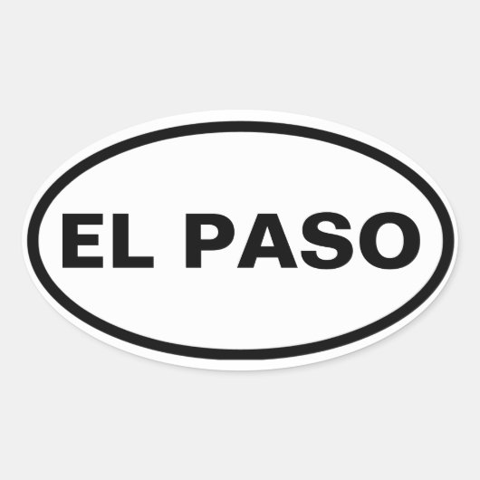 VIUR El Paso Ovaler Aufkleber (Vorderseite)
