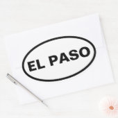 VIUR El Paso Ovaler Aufkleber (Umschlag)