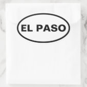 VIUR El Paso Ovaler Aufkleber (Tasche)