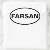 VIUR Farsan Ovaler Aufkleber (Tasche)