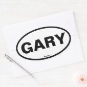VIUR Gary Indiana Ovaler Aufkleber (Umschlag)