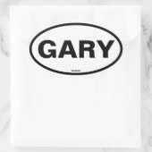VIUR Gary Indiana Ovaler Aufkleber (Tasche)