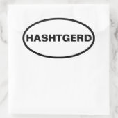 VIUR Hashtgerd Ovaler Aufkleber (Tasche)
