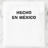 VIUR Hecho en Mexico Ovaler Aufkleber (Tasche)