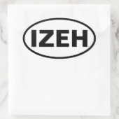 VIUR Izeh Ovaler Aufkleber (Tasche)