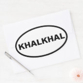 VIUR Khalkhal Ovaler Aufkleber (Umschlag)