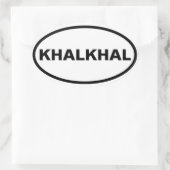 VIUR Khalkhal Ovaler Aufkleber (Tasche)