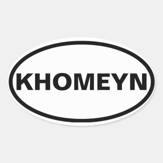 VIUR Khomeyn Ovaler Aufkleber (Vorderseite)