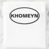VIUR Khomeyn Ovaler Aufkleber (Tasche)