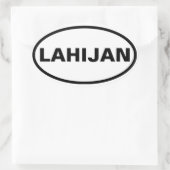 VIUR Lahijan Ovaler Aufkleber (Tasche)
