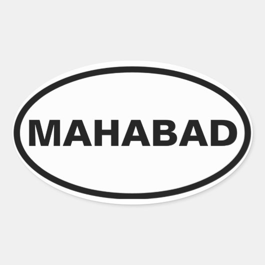 VIUR Mahabad Ovaler Aufkleber (Vorderseite)