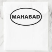 VIUR Mahabad Ovaler Aufkleber (Tasche)