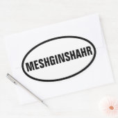 VIUR Meshginshahr Ovaler Aufkleber (Umschlag)