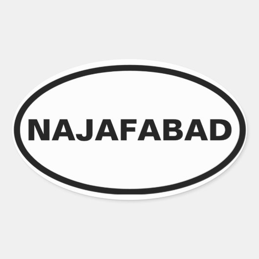 VIUR Najafabad Ovaler Aufkleber (Vorderseite)