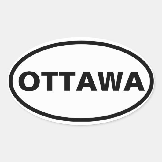 VIUR Ottawa Ovaler Aufkleber (Vorderseite)