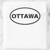 VIUR Ottawa Ovaler Aufkleber (Tasche)