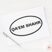 VIUR Qa'em Shahr Ovaler Aufkleber (Umschlag)