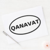 VIUR Qanavat Ovaler Aufkleber (Umschlag)