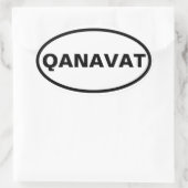 VIUR Qanavat Ovaler Aufkleber (Tasche)