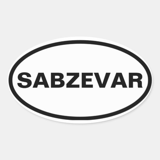 VIUR Sabzevar Ovaler Aufkleber (Vorderseite)