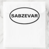 VIUR Sabzevar Ovaler Aufkleber (Tasche)