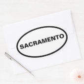 VIUR Sacramento Ovaler Aufkleber (Umschlag)