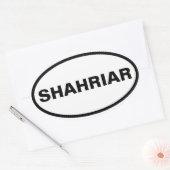 VIUR Shahriar Ovaler Aufkleber (Umschlag)