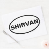 VIUR Shirvan Ovaler Aufkleber (Umschlag)