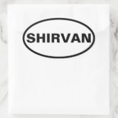 VIUR Shirvan Ovaler Aufkleber (Tasche)