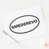 VIUR Smederevo Ovaler Aufkleber (Umschlag)