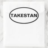 VIUR Takestan Ovaler Aufkleber (Tasche)