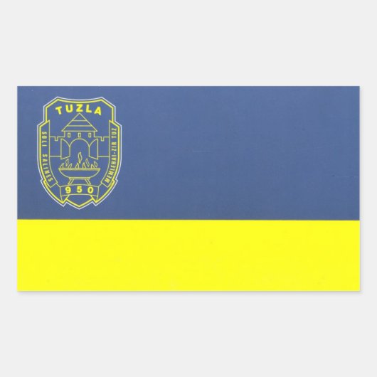 VIUR Tuzla Flag Rechteckiger Aufkleber (Vorderseite)
